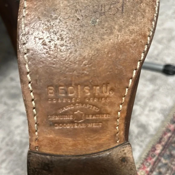 Bed Stu Brown Leather Cobbler Boots with Zipper - Picture 11 of 11